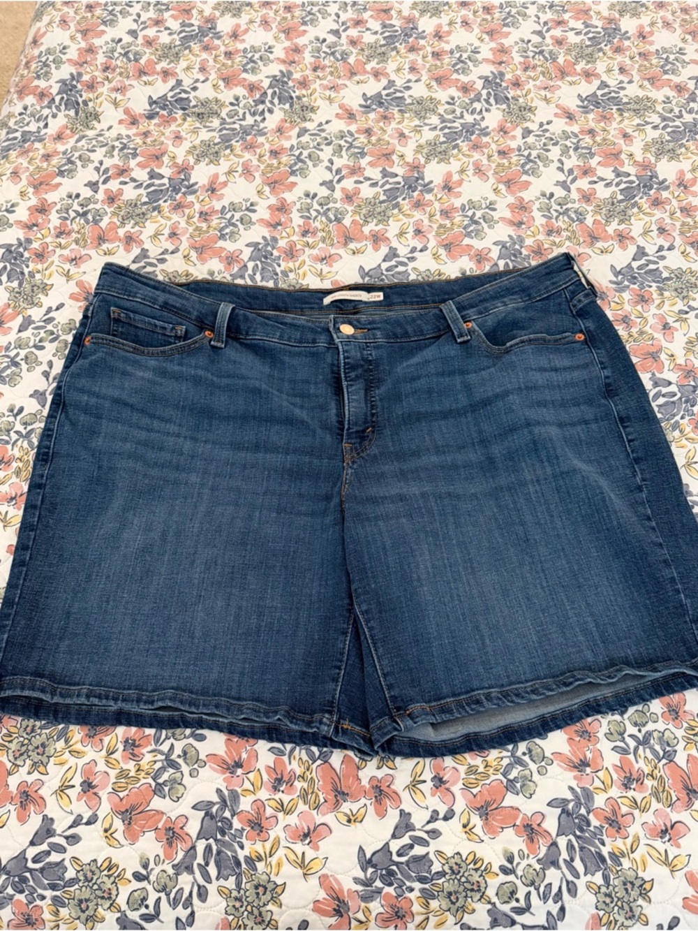 Levi's Dark Blue Denim Jean Shorts